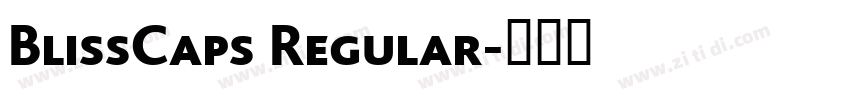 BlissCaps Regular字体转换 BlissCaps Regular字体转换